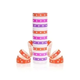 serpentyna-groszki-i-paski-rozowo-czerwone-18p-4m-godan