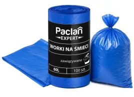 paclan-expert-worki-na-smieci-60l-100-szt-niebieskie-zawiazywane