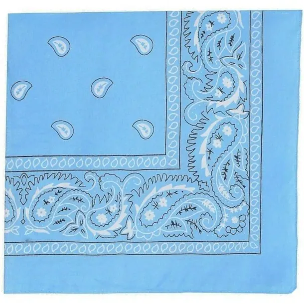 BANDAMKA CHUSTA BANDANA CHUSTKA NA GŁOWĘ SZYJĘ WŁOSY APASZKA BANDAMA BŁĘKIT