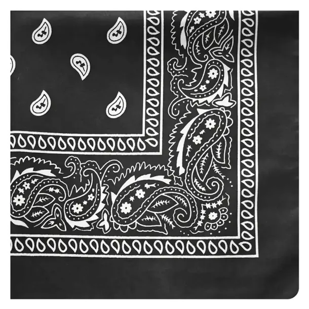BANDAMKA CHUSTA BANDANA CHUSTKA NA GŁOWĘ SZYJĘ WŁOSY APASZKA BANDAMA CZARNA