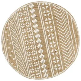 vidaxl-recznie-wykonany-dywanik-juta-bialy-nadruk-120-cm