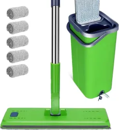 masthome-zestaw-mop-do-mycia-z-wiadrem-zielony