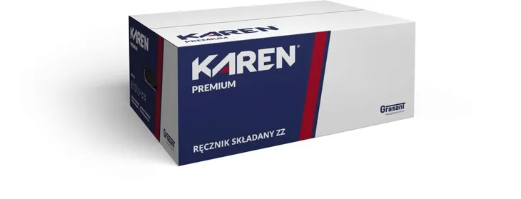 KAREN PREMIUM  ręczniki papierowe ZZ 2 warstwy 23x25 biały 4000 listków