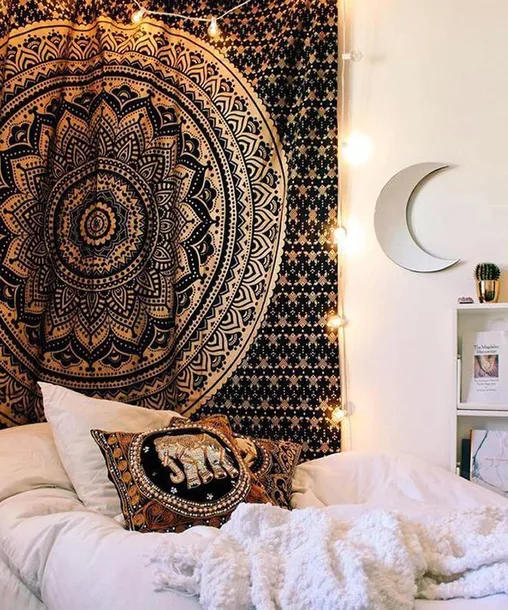 raajsee-gobelin-boho-mandala-czarna-zastosowanie-dekoracja-sciany