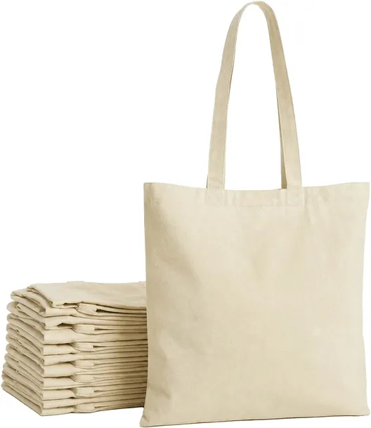 10-pak Eko Torba na Zakupy Bawełniana Shopper Gładka 38x42cm 145g Ecru