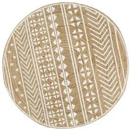 vidaxl-recznie-wykonany-dywanik-juta-bialy-nadruk-120-cm