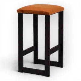 taboret-premium-tapicerowany-hoker-64-cm-czarny-welur-rudy-heksagon-loft