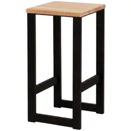 taboret-hoker-metalowy-czarny-rustykalny-olejowane-siedzisko-do-kuchni