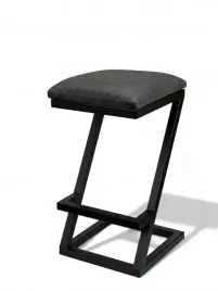 hoker-65-cm-loft-industrial-taboret-metalowy-czarny-welur-karo