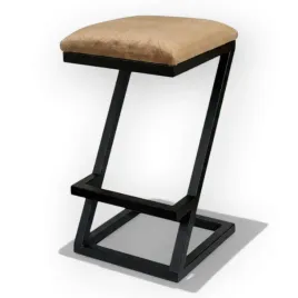 taboret-czarny-welur-bezowa-jodelka-65-cm-stylowy-hoker-do-jadalni