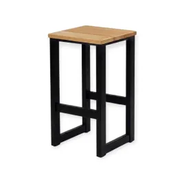 kuchenny-taboret-hoker-h64-metalowy-czarny-bukowe-siedzisko-wosk-liberon