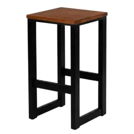 wysoki-taboret-hoker-gruby-profil-metalowy-h64-czarny-siedzisko-ciemny-dab