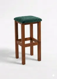 hoker-do-wyspy-kuchennej-wysoki-65-cm-podnozek-zielony-welur