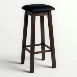 hoker-tapicerowany-pikowany-czarny-welur-miekki-drewniany-wysoki-h75-cm