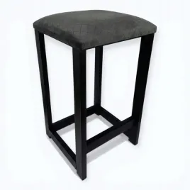 taboret-metalowy-tapicerowany-do-kuchni-szary-welur-karo-h52-kuchenny