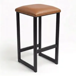 loftowy-hoker-kuchenny-czarny-z-metalu-35x35x65-cm-skora-brazowa