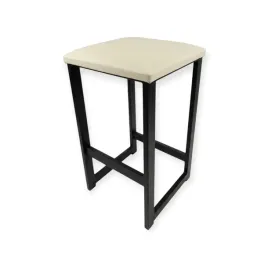 czarny-hoker-60cm-metal-na-taras-do-wyspy-do-altanki-kremowa-eko-skora