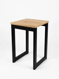 stolek-taboret-hoker-czarny-metal-laminat-artisan-wotan-craft-sonoma