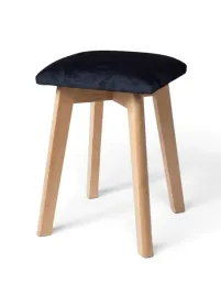 taboret-stolek-drewniany-tapicerowany-czarny-welur-bukowy-premium-h50-cm