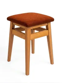 stolek-drewniany-taboret-krzeslo-lity-buk-orzech-bejca-olej-rudy-welur