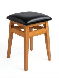 taboret-drewniany-naturalne-drewno-i-welur-tapicerka-czarna-skora-h50-cm