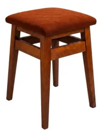rustykalny-taboret-stolek-krzeslo-lity-buk-ciemny-dab-rudy-welur-riwiera