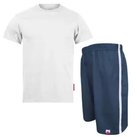 stroj-na-wf-158-chlopiecy-komplet-sportowy-bluzka-spodenki-granatowe