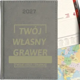 kalendarz-dzienny-a4-terminarz-2026-ksiazkowy-z-grawerem-logo-szary