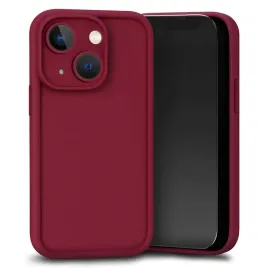 etui-do-apple-iphone-14-bordowe-silikonowe-matowe-wzmocnione-szklo