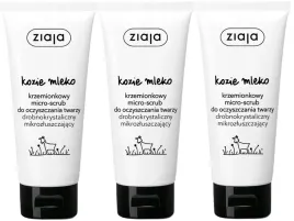 3-sztuki-kozie-mleko-krzemionkowy-micro-scrub-75ml-ziaja-gladka-skora