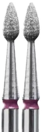 2-x-staleks-frez-diamentowy-kropla-czerwona-expert-srednica-23mm-trwaly