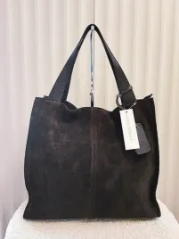 laura-biaggi-zamszowa-torba-shopper-czekoladowa-z-przeszyciem