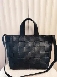 massimo-contti-torebka-shopper-skorzana-czarna-plecionka