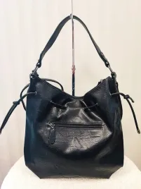 ines-delaure-torebka-shopper-na-ramie-czarna
