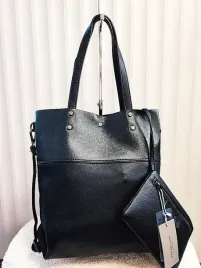 ines-delaure-torebka-shopper-czarna-z-blyszczacym-z-portmonetka