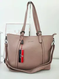 pierre-cardin-torba-shopper-pudrowa