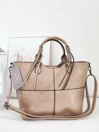 ines-delaure-torba-shopper-taupe-z-przeszyciami