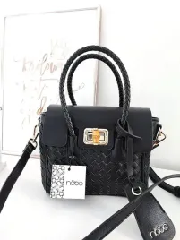 nobo-mini-torebka-shopper-czarna-pleciona