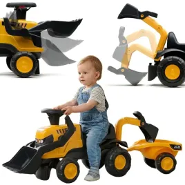 falk-jezdzik-traktor-jcb-z-przyczepa-grabkami-i-lopatka-ciche-kola-1-3-lat