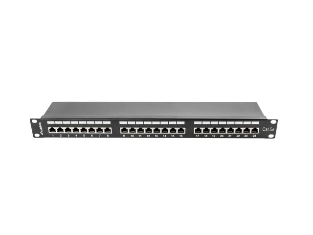 lanberg-patch-panel-24-port-1u-kat-5e-ftp-czarny-stan-nowy