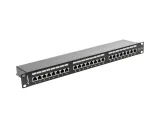 lanberg-patch-panel-24-port-1u-kat-5e-ftp-czarny-stan-nowy-wysokosc-produktu-52-cm
