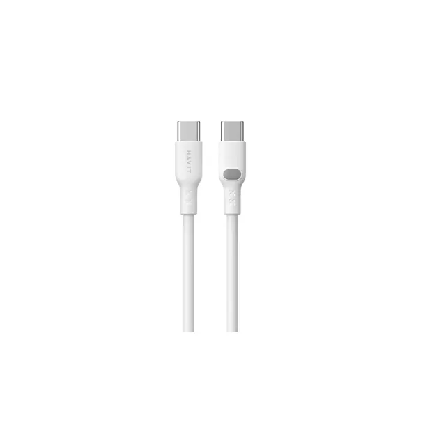 kabel-havit-typ-c-typ-c-cb6280-bialy-100cm-dolaczony-adapter-tak