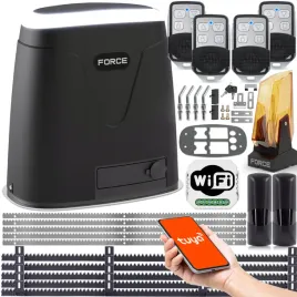 force-hitron-230v-naped-do-bram-przesuwnych-do-800kg-lampa-led-wifi-tuya
