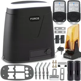 force-hitron-230v-naped-do-bram-przesuwnych-do-800kg-2x-pilot-lampa-led