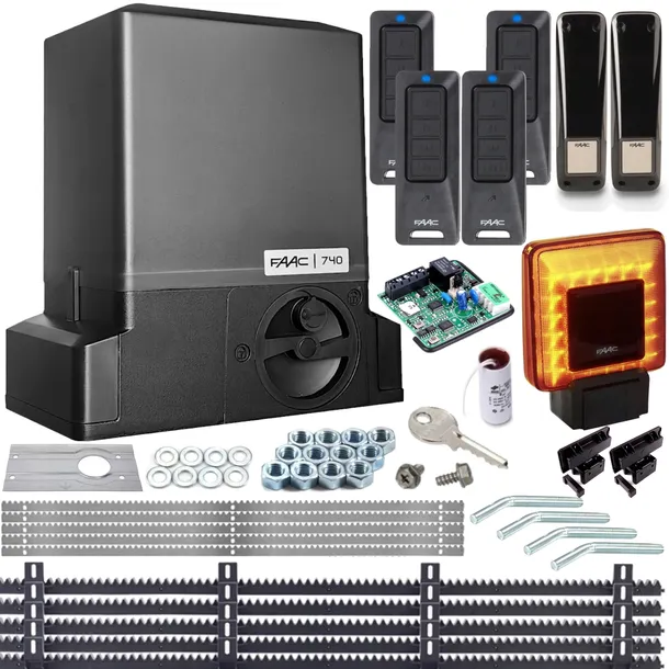 Zestaw Delta2 FAAC 740 4xPilot LAMPA XLED 5xListwa