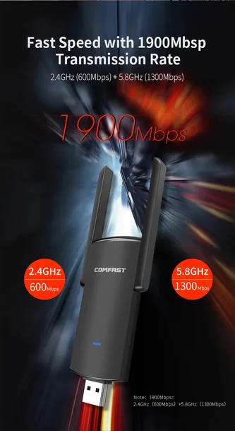 comfast-adapter-wifi-cf-938ac-1900mbps-dual-band-standard-pracy-bezprzewodowej-802-11ax-wi-fi-6-802-11ac-wi-fi-5-802-11n-wi-fi-4-802-11g-802-11b