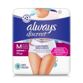 always-discreet-pieluchomajtki-rozmiar-m-9-sztuk