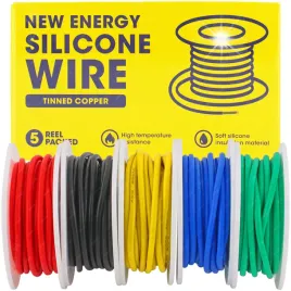 przewod-silikonowy-20awg-5x10m-czerwony-niebieski-zielony-zolty-czarny-drut