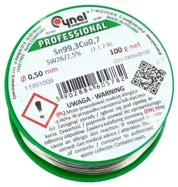 cyna-do-lutowania-z-topnikiem-25percent-bezolowiowa-sn993cu07-cynel-05mm-100g