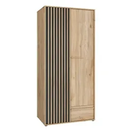 dwudrzwiowa-szafa-ubraniowa-93-cm-arank-axks921l-dab-mauvella-czarny